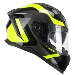 CGM 311R BLAST RACE Full Face Motorcycle Helmets Black Fluorescent Yellow