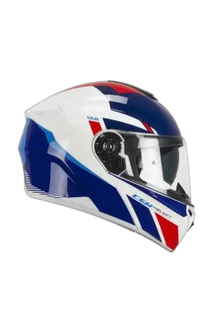 CGM 568S BER SPORT Modular Motorcycle Flip Up Helmets White Blue