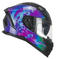 CGM 311S BLAST JELLY Full Face Motorcycle Helmets Black Purple