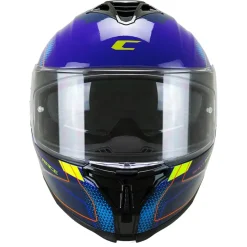 CGM SHOT VILLAIN 363G CASCHI INTEGRALE DA MOTO BLU VIOLA ROSSO