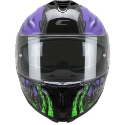 CGM SHOT VILLAIN 363G CASCHI INTEGRALE DA MOTO NERO VIOLA VERDE