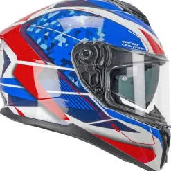 CGM - 360S KAD RACE Full Face Motorcycle Helmets Blue Red