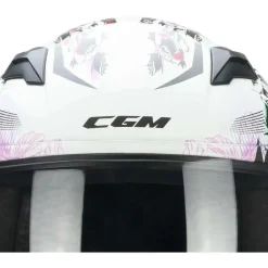 CGM 265S LUCKY MUSIC Moto Integral Casco Blanco Rosa