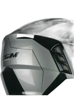 CGM 155S Rush Race Motorcycle Jet Helmet Graphite Black