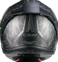 CGM 363S SHOT NIPPO Full Face Motorcycle Helmets Black Fluo Yellow Mate