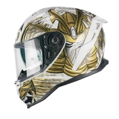 CGM 363S SHOT NIPPO Full Face Motorcycle Helmets White Gold