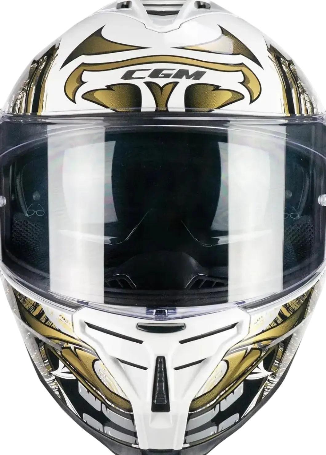 CGM 363S SHOT NIPPO Full Face Motorcycle Helmets White Gold