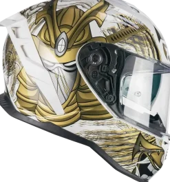 CGM 363S SHOT NIPPO Full Face Motorcycle Helmets White Gold