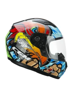 CGM - 265X LUCKY BOXER INTEGRAL CASCO Azzurro Rosso Verde