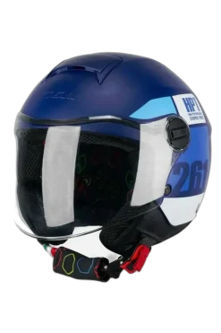 CGM 261X MINI SIGN Open Face Motorcycle Helmets Matte Blue