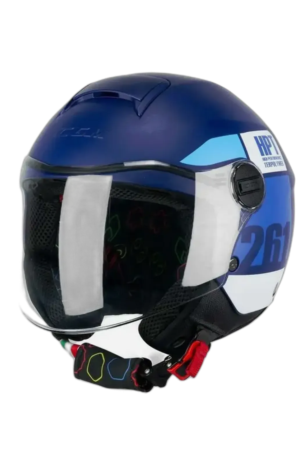 CGM 261X MINI SIGN Open Face Motorcycle Helmets Matte Blue