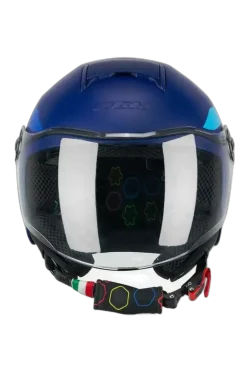 CGM 261X MINI SIGN Open Face Motorcycle Helmets Matte Blue