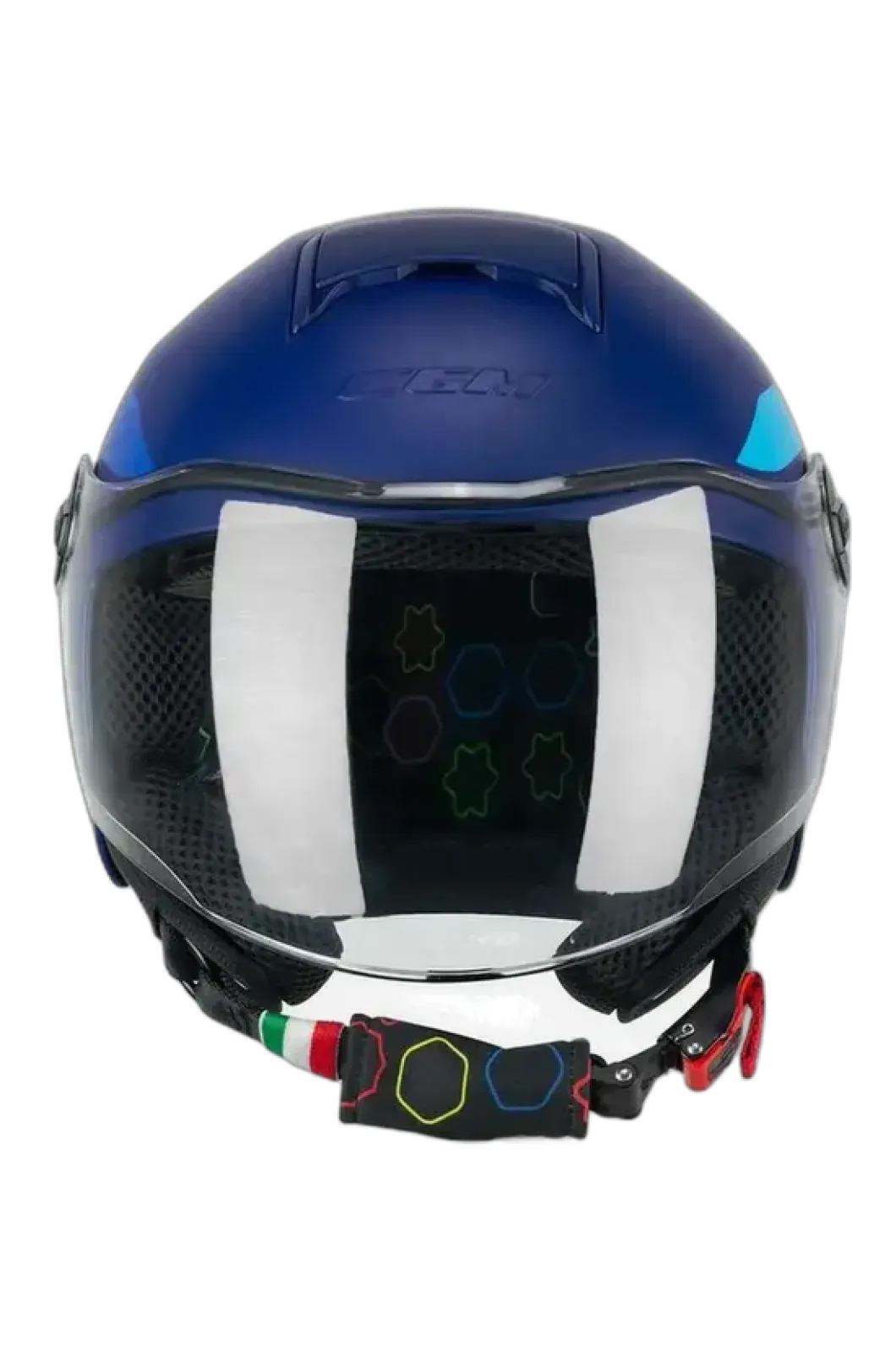 CGM 261X MINI SIGN Open Face Motorcycle Helmets Matte Blue
