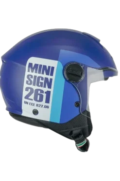 CGM 261X MINI SIGN Open Face Motorcycle Helmets Matte Blue