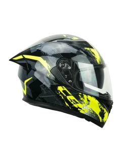 CGM 316X SPEED SPRAY Full Face Motorcycle Helmets Black Fluorescent Yellow