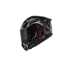 CIVI 508 Mystic Full Face Motorcycle Helmets Black Red Titanium