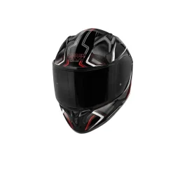 CIVI 508 Mystic Full Face Motorcycle Helmets Black Red Titanium