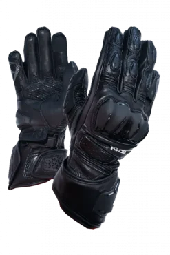 ENRACE G-MNR-2481 SPORT LINE Motorcycle Leather Gloves Black