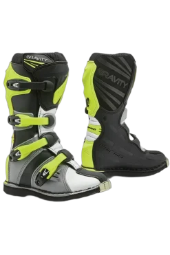 FORMA Gravity Off-Road Motorcycle Boots Grey White Fluorescent Yellow