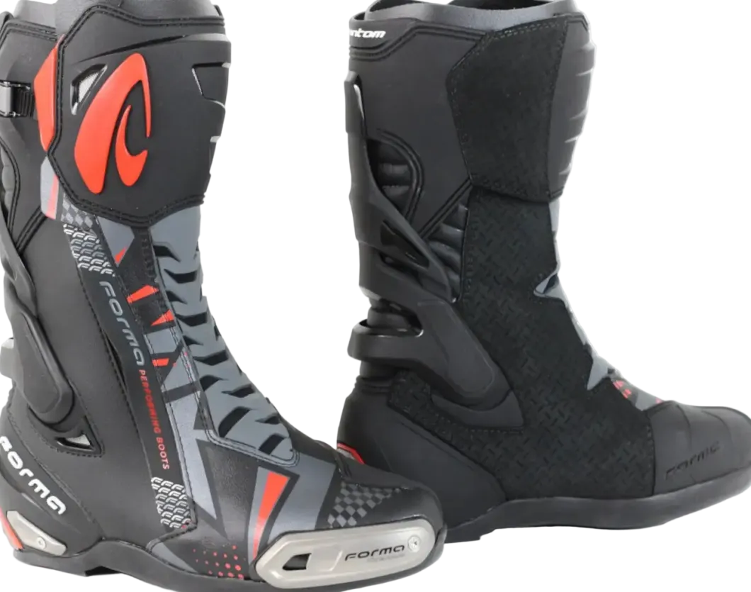 FORMA Phantom Off-Road Motorcycle Boots Black Grey Red