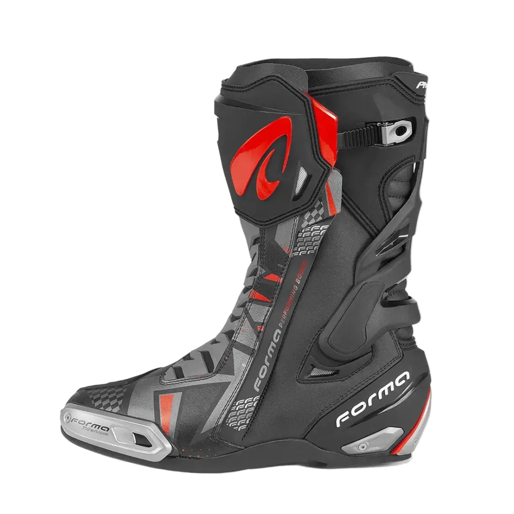 FORMA Phantom Off-Road Motorcycle Boots Black Grey Red