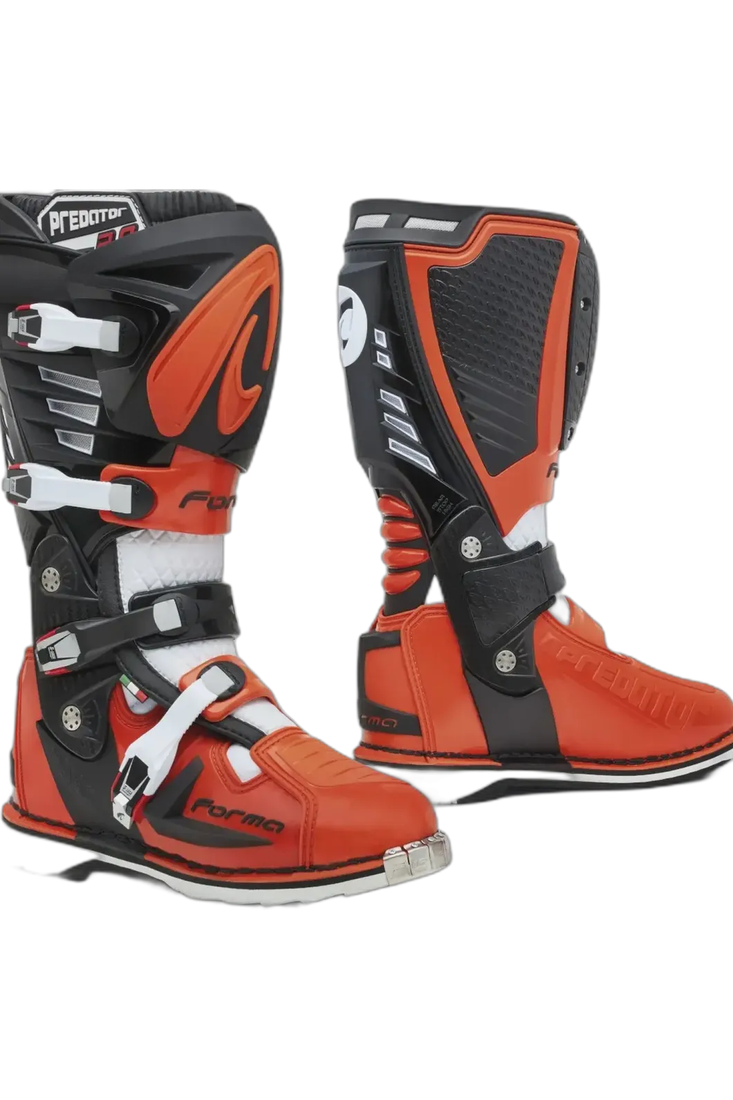 FORMA Predator 2.0 Motorcycle Boots Black Orange White