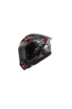 GIVI 50.9 Aggression Full Face Motorcycle Helmet Titanium Black Red