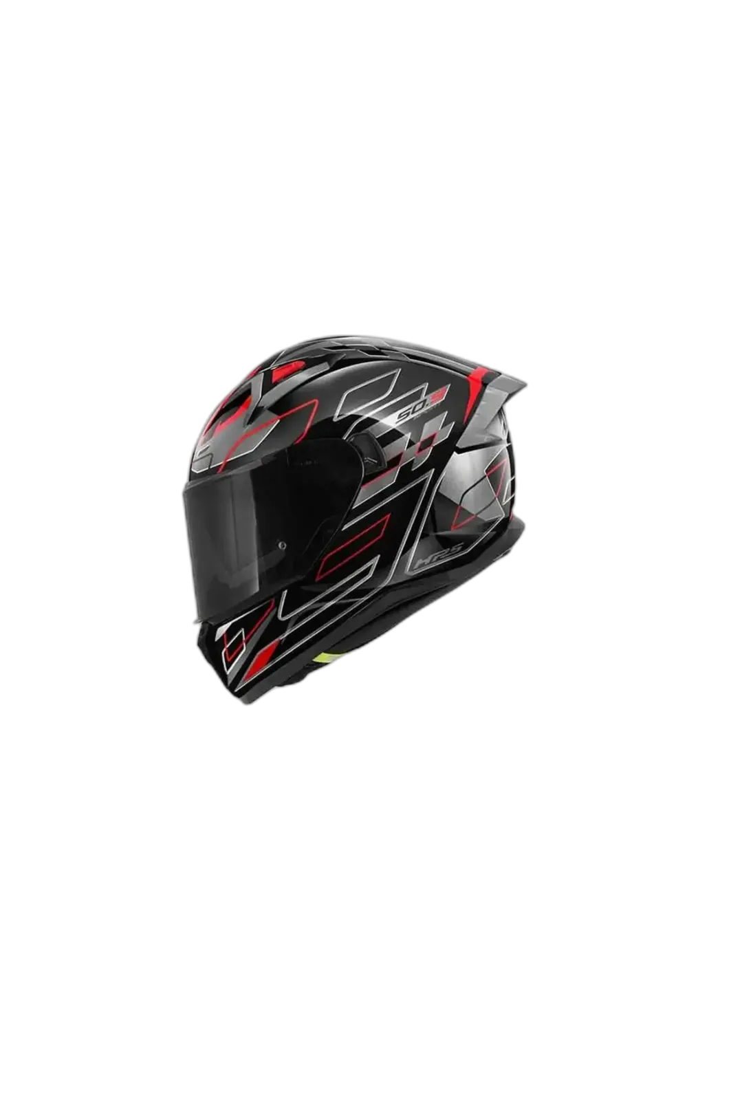GIVI 50.9 Aggression Full Face Motorcycle Helmet Titanium Black Red