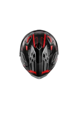 GIVI 50.9 Aggression Full Face Motorcycle Helmet Titanium Black Red