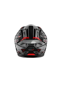 GIVI 50.9 Aggression Full Face Motorcycle Helmet Titanium Black Red