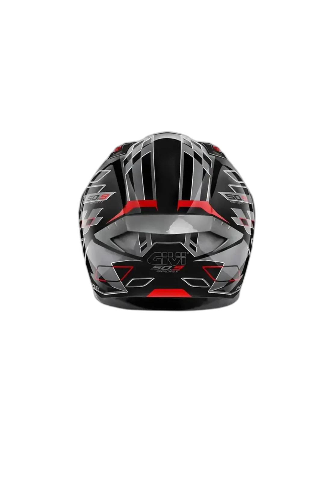 GIVI 50.9 Aggression Full Face Motorcycle Helmet Titanium Black Red