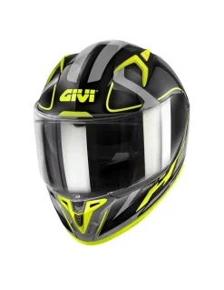 GIVI 50.8 Full Face Motorcycle Helmets Black Titanium Yellow