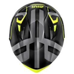 GIVI 50.8 Full Face Motorcycle Helmets Black Titanium Yellow