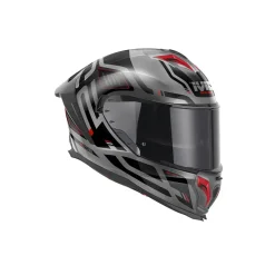 GIVI H503 QUASAR Full Face Motorcycle Helmet Titanium Red Black