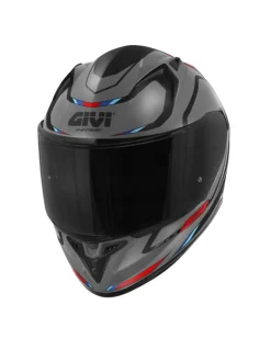 Givi 50.8 MACH1 Full Face Motorcycle Helmets Matt Black Grey Red
