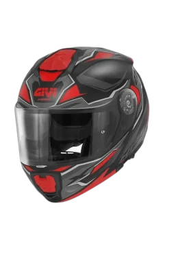 GIVI X27 Mod Dimension Modular Motorcycle Helmets Black Red