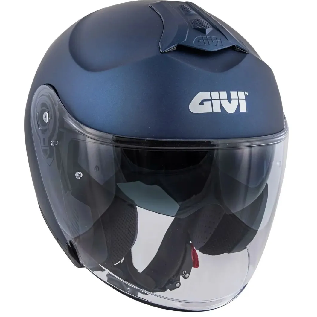 GIVI X22 Planet Solid Scooter Jet Open Face Helmets Blue