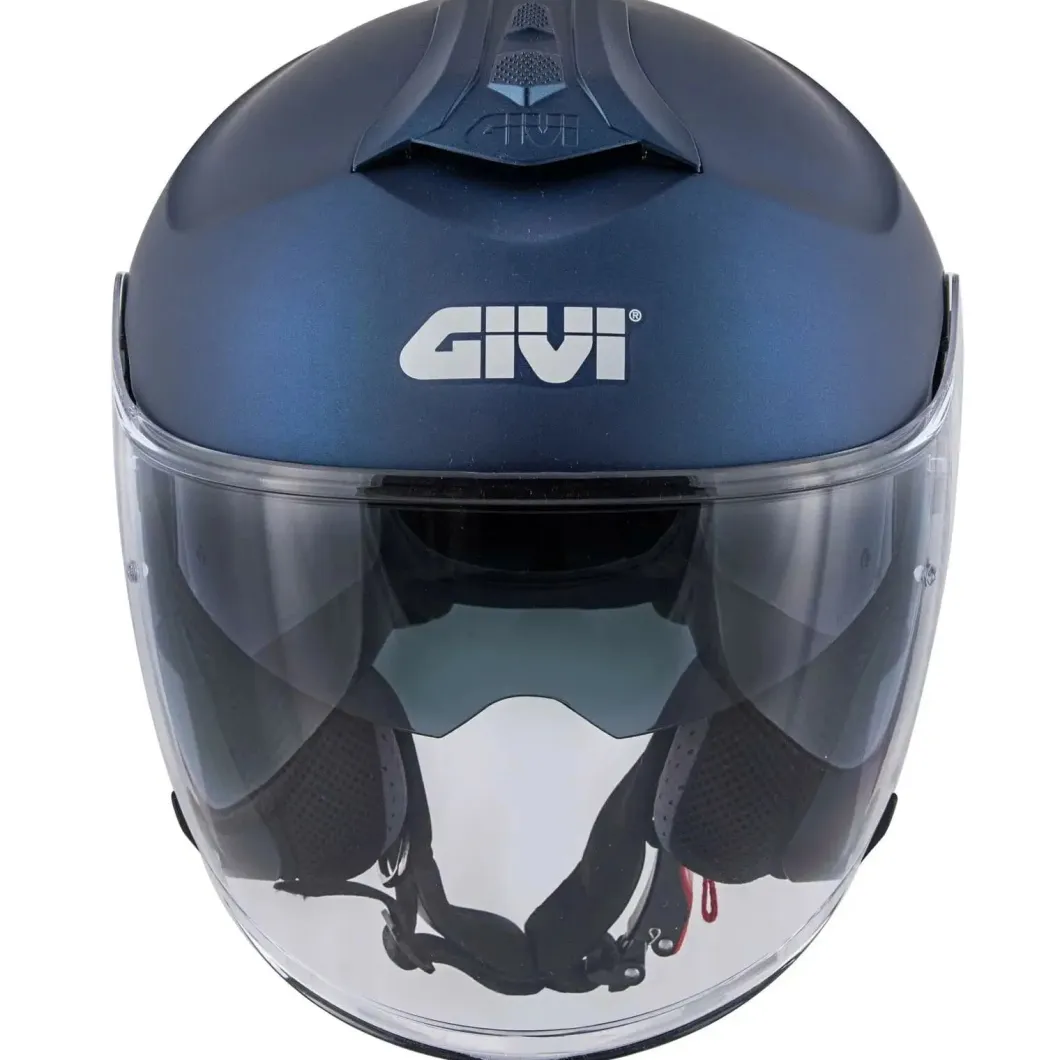 GIVI X22 Planet Solid Scooter Jet Open Face Helmets Blue