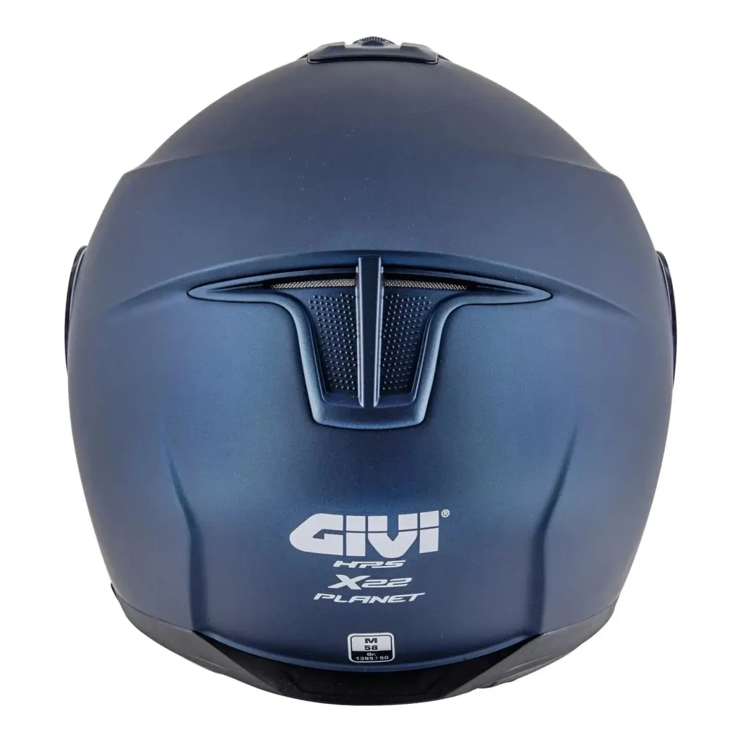 GIVI X22 Planet Solid Scooter Jet Open Face Helmets Blue