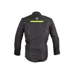 GMS- MEN'S TEXTILE GEAR JACKETS BLACK/WHITE/YELLOW