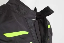 GMS- MEN'S TEXTILE GEAR JACKETS BLACK/WHITE/YELLOW