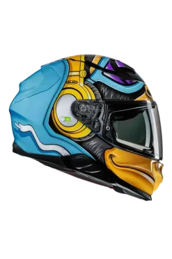 HJC F71 MONKEY DJ MC23 Full Face Motorcycle Helmets
