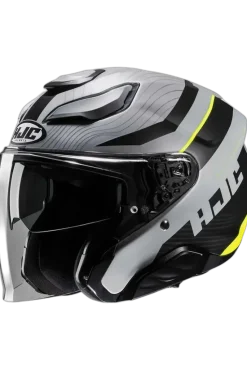 HJC F31 NABY MC3HSF Motorcycle Jet Helmets Matt Gray Black