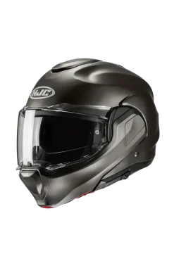 HJC F100 UNI Modular Motorcycle Sport Touring Helmets Semi-Flat Titanium