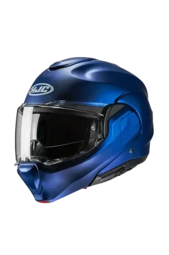 HJC F100 UNI Modular Motorcycle Touring Sports Helmets Metallic Blue