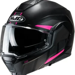 HJC I100 BEIS MC8SF Modular Motorcycle Helmets Black Pink
