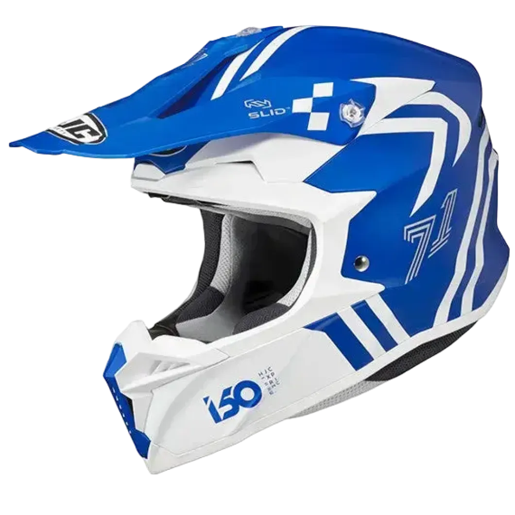 HJC i50 Hex MC2SF Motocross Enduro Helmets White Blue