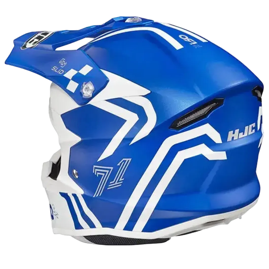 HJC i50 Hex MC2SF Motocross Enduro Helmets White Blue