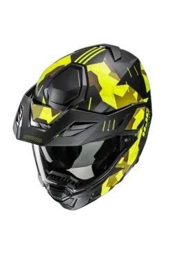 HJC I80 Roki MC3HSF Modular Adventure Motorcycle Helmets Yellow