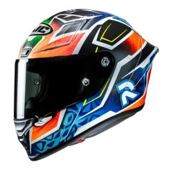 HJC RPHA 1 Binder Replica MC27SF Full Face Motorcycle Helmets Blue Orange